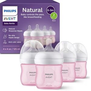 Philips Avent Natural Baby Bottles 4-Pack